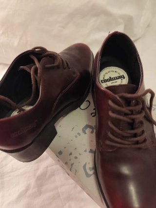 Zapatos Oxford Burdeos