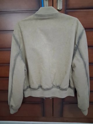 Chaqueta Bomber Mango Beige Mujer