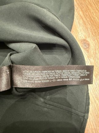 Top Massimo Dutti verde oscuro Talla XS