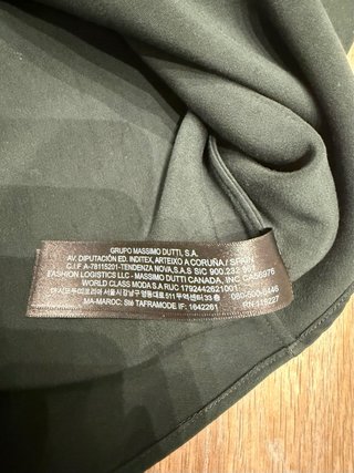 Top Massimo Dutti verde oscuro Talla XS