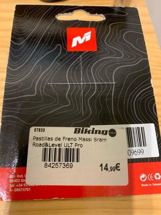 Pastillas Freno Massi Sram Gravel