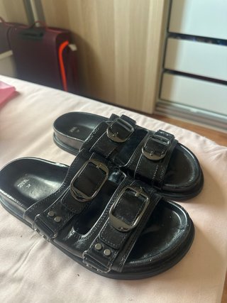 Sandalias Zara negras talla 37