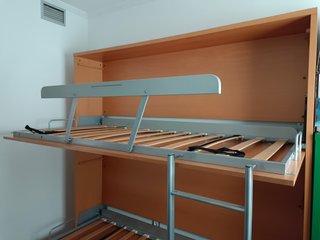 Litera abatible doble con escalera