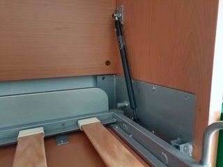 Litera abatible doble con escalera