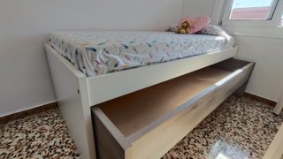 Cama nido 90x190cm con 3 cajones