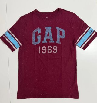 Camiseta GAP 1969 Roja Rayas Manga