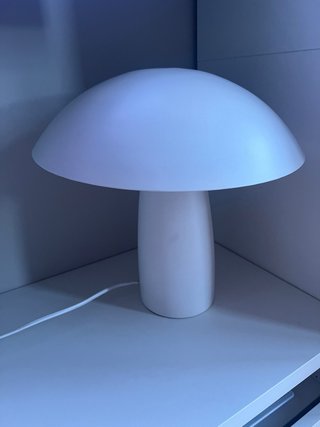 Lámpara seta blanca
