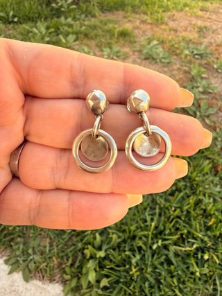 Pendientes Uno de 50 Plata