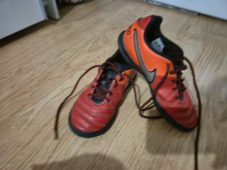 Zapatillas Nike Tiempo Fútbol Sala Naranja/Rojo