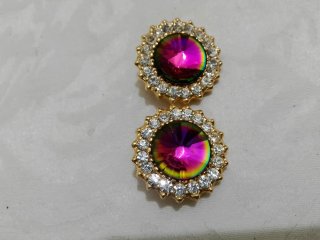 Orecchini clip con strass