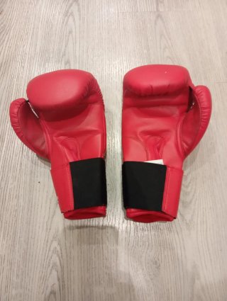 Guantes Boxeo Infantil Domyos 6oz Rojos