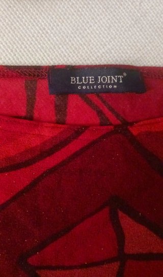 Blue Joint Maglia Vintage  Barchetta Glitter S/M