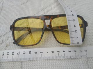 Occhiali da Sole Vintage Tartarugati Lenti Gialle
