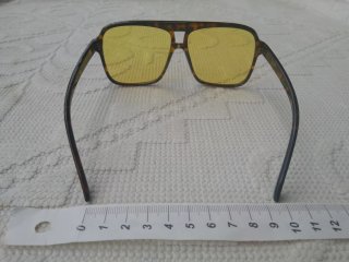 Occhiali da Sole Vintage Tartarugati Lenti Gialle
