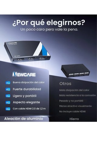 NEWCARE Divisor HDMI 1x3 4K UHD