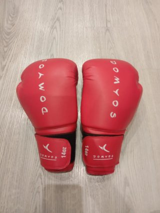 Guantes Boxeo Domyos 14 oz Rojos