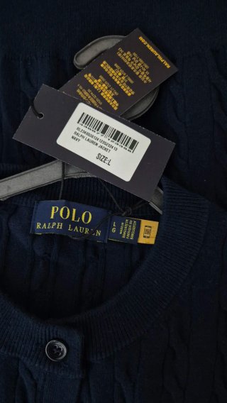 Casaco malha mulher Polo Ralph Lauren L Azul
