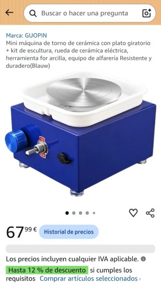 Mini torno de cerámica