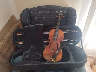 Violín con funda y arcos
