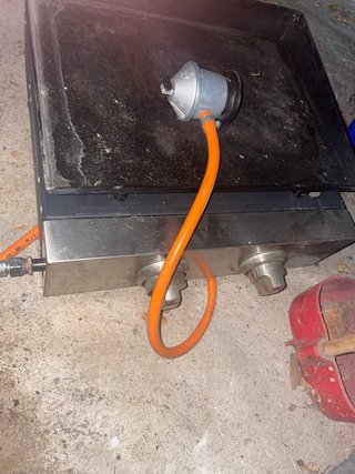 Plancha de gas butano