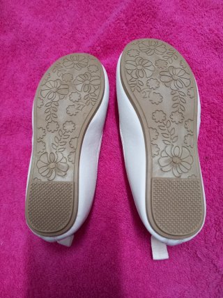 Manoletinas blancas niña talla 27