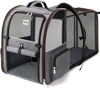 Transportin Gato Extensible con 4 Entradas | Mochila Transpirable - Transportin Perro Pequeño con Ar