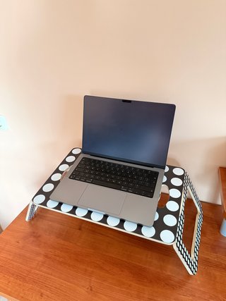 Soporte para portátil de madera
