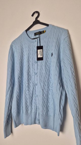 Casaco malha mulher Polo Ralph Lauren azul XL