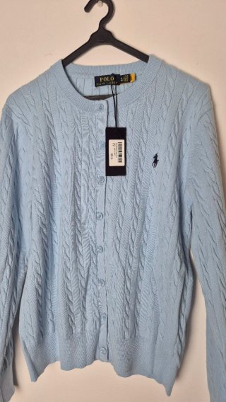 Casaco malha mulher Polo Ralph Lauren azul XL