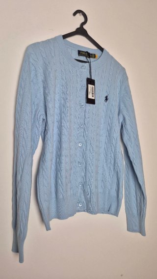 Casaco malha mulher Polo Ralph Lauren azul XL