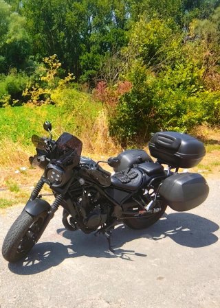 Moto Cruiser/Touring Negra