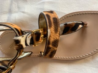 Sofia M. sandali animalier pelle donna 36