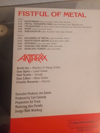 Anthrax - FISTFUL OF METAL LP