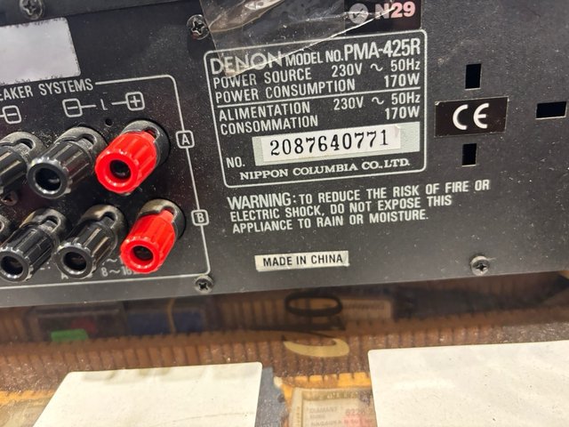 Amplificador Denon PMA-425R Negro
