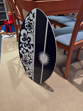 Tabla Skimboard Madera Flores y Sol