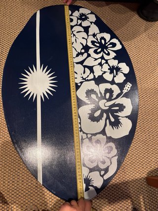 Tabla Skimboard Madera Flores y Sol