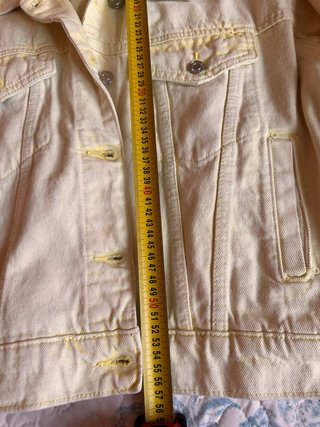 Cazadora vaquera Mango amarilla Talla S
