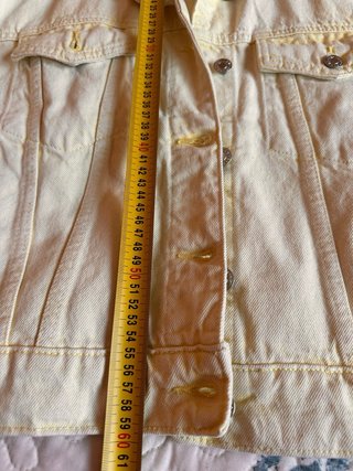 Cazadora vaquera Mango amarilla Talla S