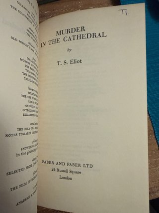 Murder in the Cathedral - T.S. Eliot