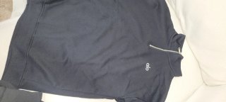 Sudadera Alo 1/4 Zip Negra Talla M