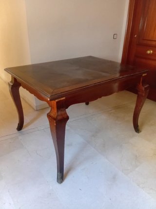 Mesa de madera estilo años 70 - 130x95cm