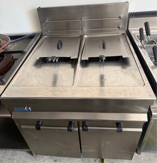 Freidora industrial doble a gas