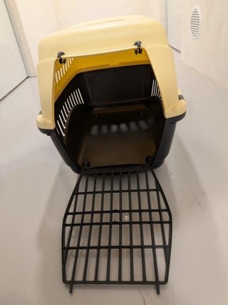 Transportín TK-Pet Perro/Gato Beige/Negro