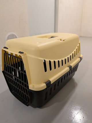 Transportín TK-Pet Perro/Gato Beige/Negro