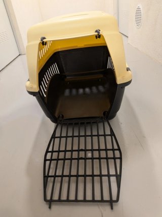 Transportín TK-Pet Perro/Gato Beige/Negro