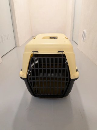 Transportín TK-Pet Perro/Gato Beige/Negro