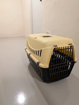 Transportín TK-Pet Perro/Gato Beige/Negro