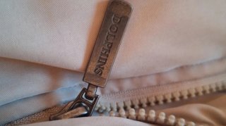 Piumino uomo beige con cappuccio