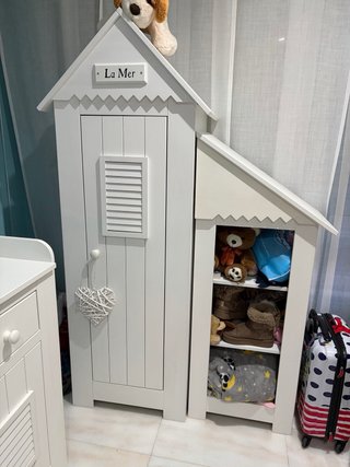 Cómoda cambiador, armario y estantería infantil