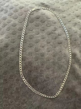 2 collane a catena in argento 925 vintage